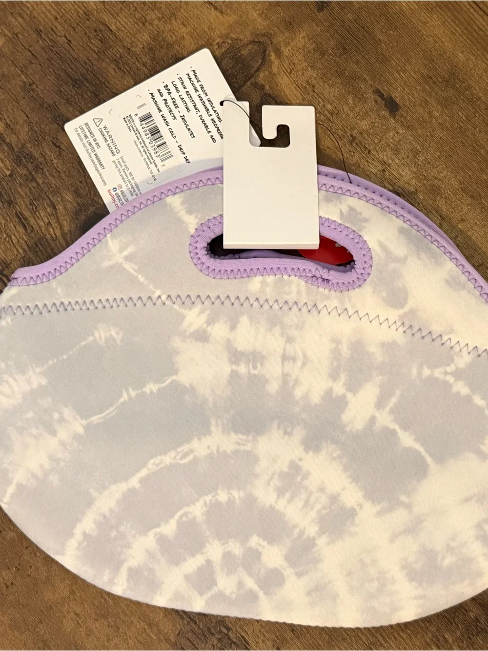 Built Rambler Gourmet Getaway Neoprene Lunch Bag - Purple Tie Dye Color Retired